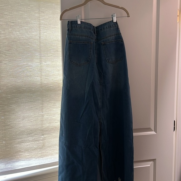 Long Denim Skirt - Picture 3 of 6
